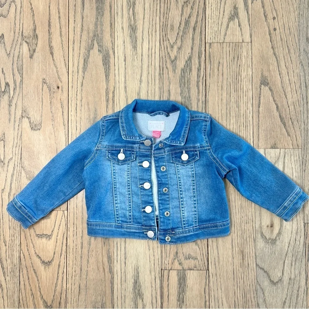 The Children’s Place Toddler Girls Denim Jacket Size 12-18 Months